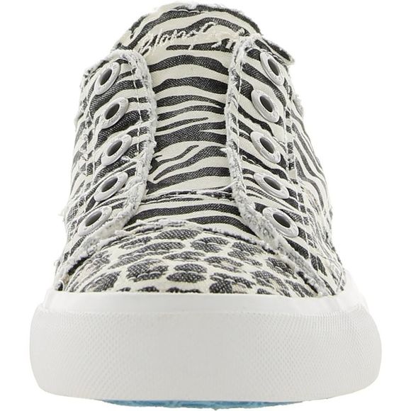 Blowfish Womens Play Black-Ivory Canvas Slip On Trainers Sneakers Shoes NWT - Picture 2 of 3